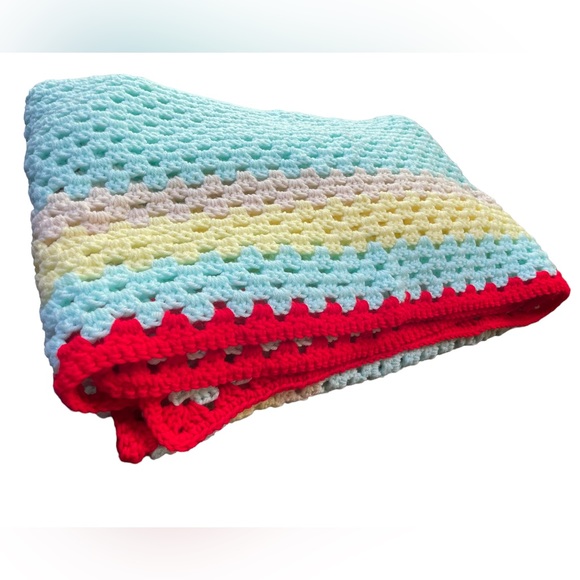 Vintage Crochet‎ Afghan - Picture 1 of 4